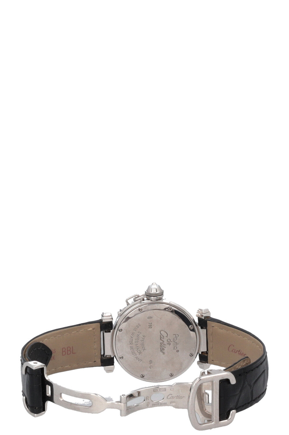CARTIER Pasha De Cartier Watch 18k White Gold Diamonds