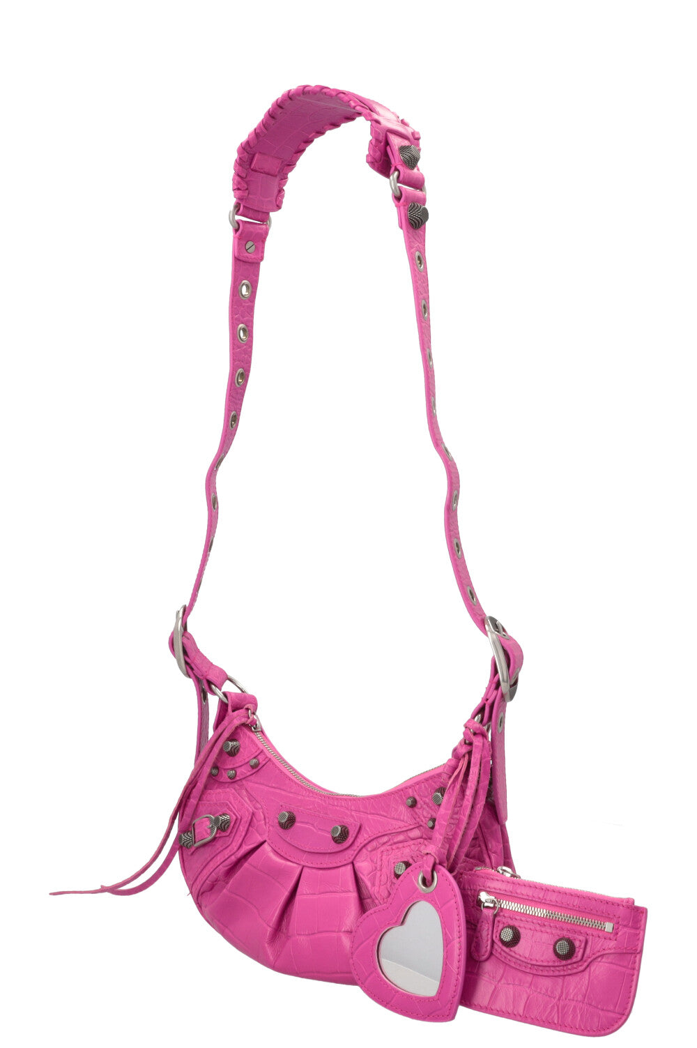 BALENCIAGA Cagole XS Shoulder Bag Hot Pink