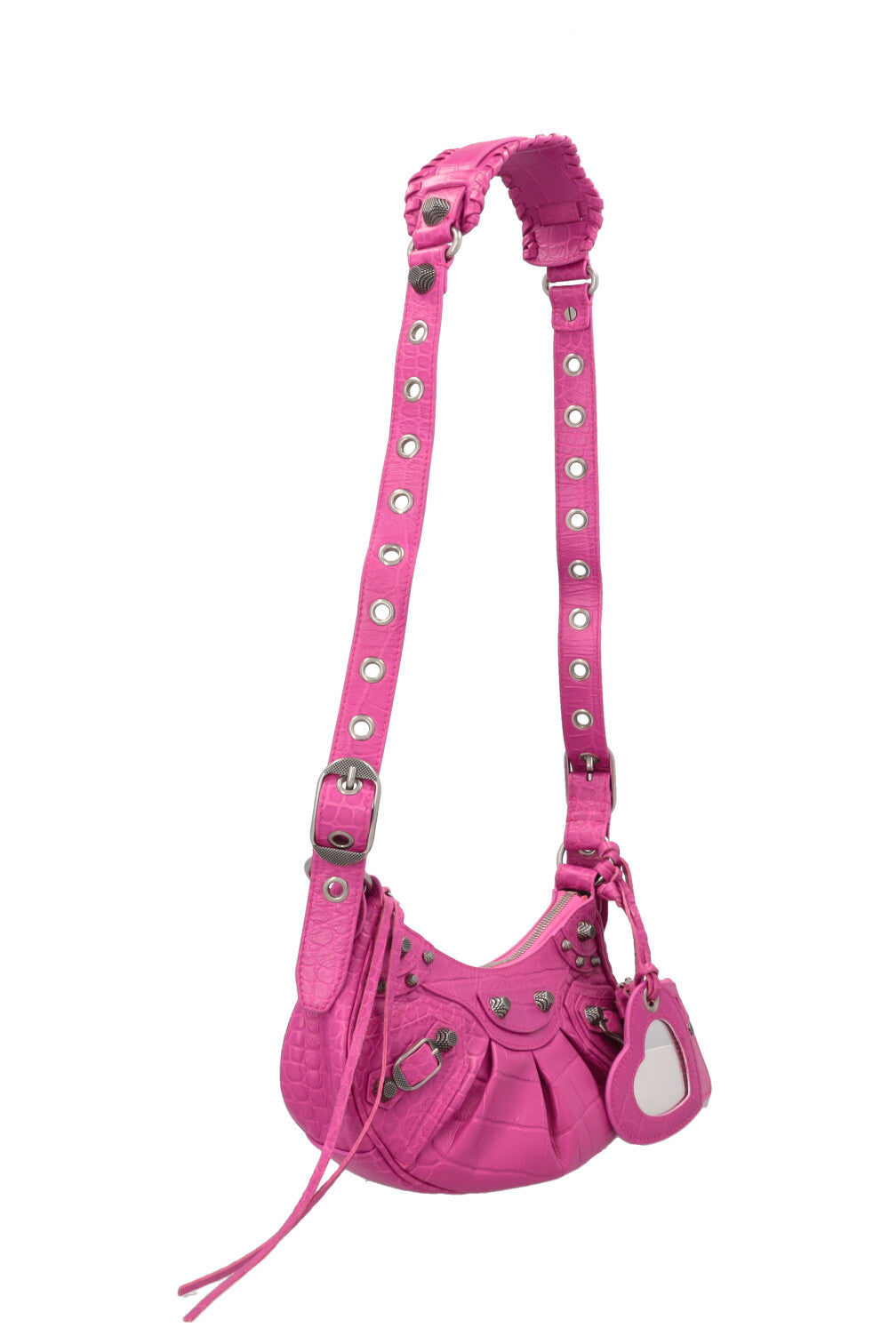 BALENCIAGA Cagole XS Shoulder Bag Hot Pink