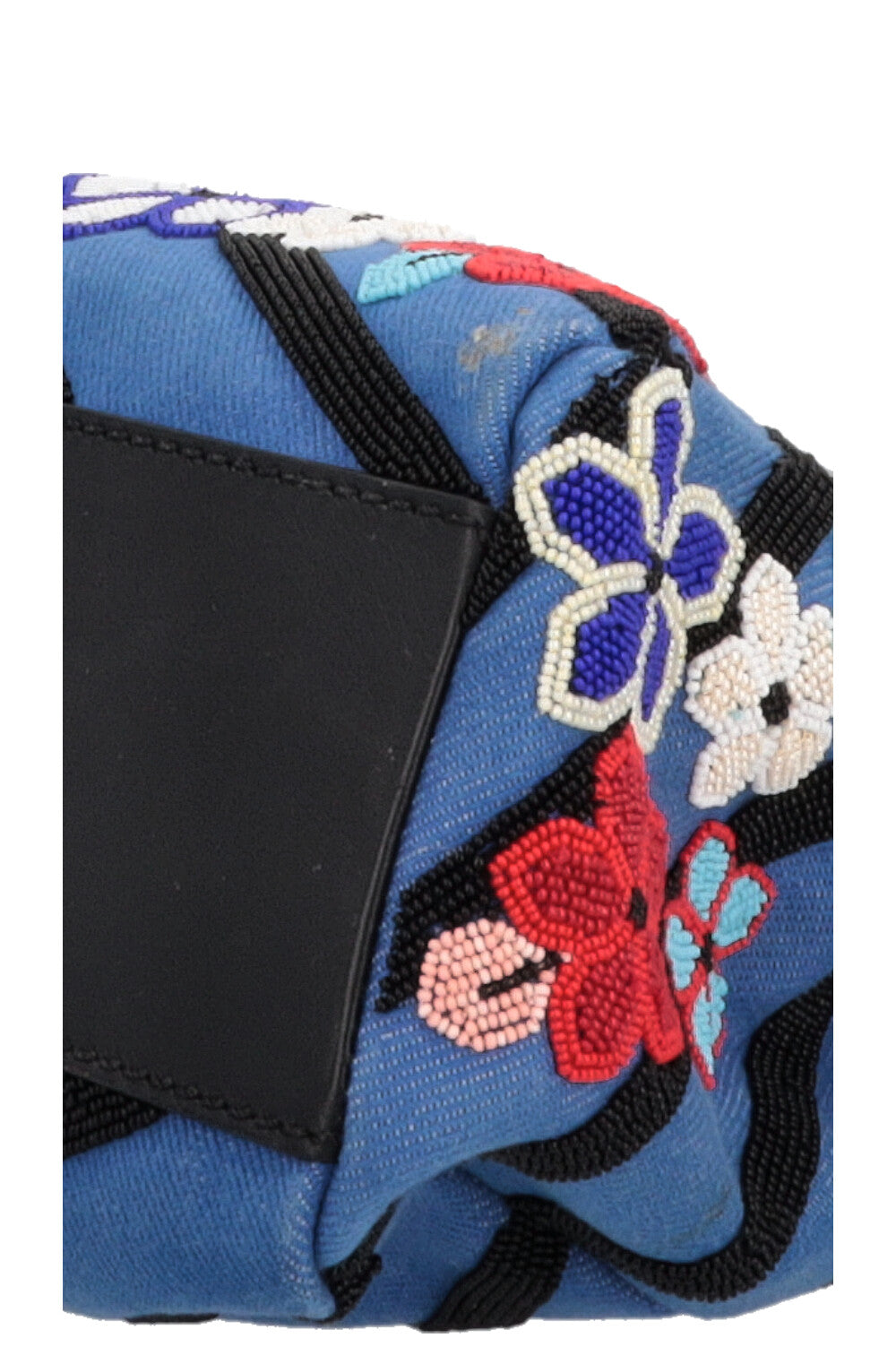 FENDI Mini Peekaboo Beaded Bird Denim