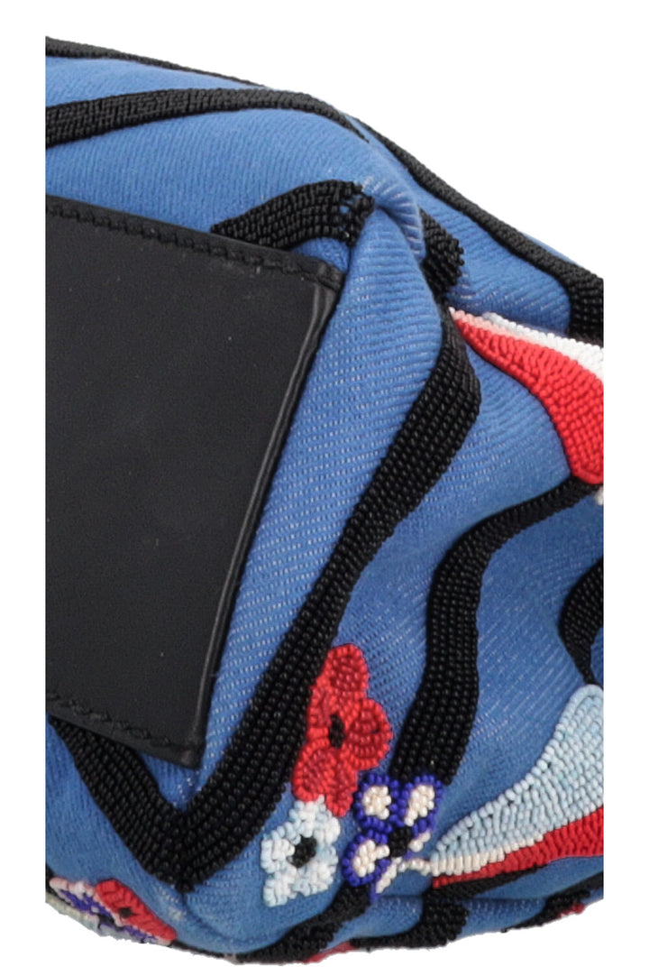 FENDI Mini Peekaboo Beaded Bird Denim