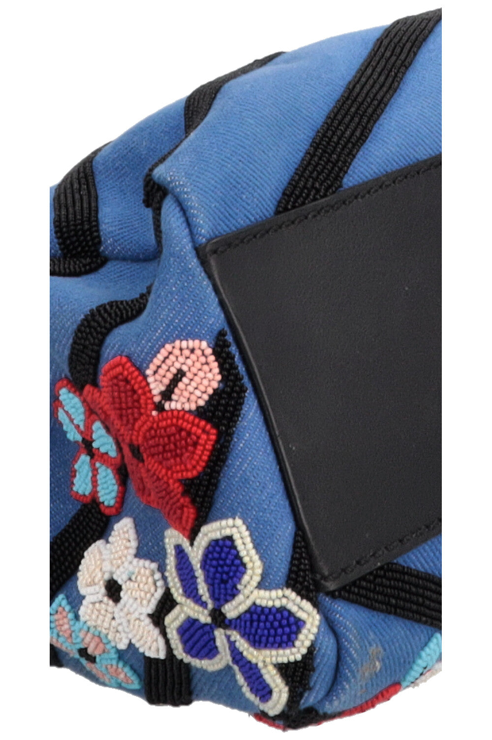 FENDI Mini Peekaboo Beaded Bird Denim