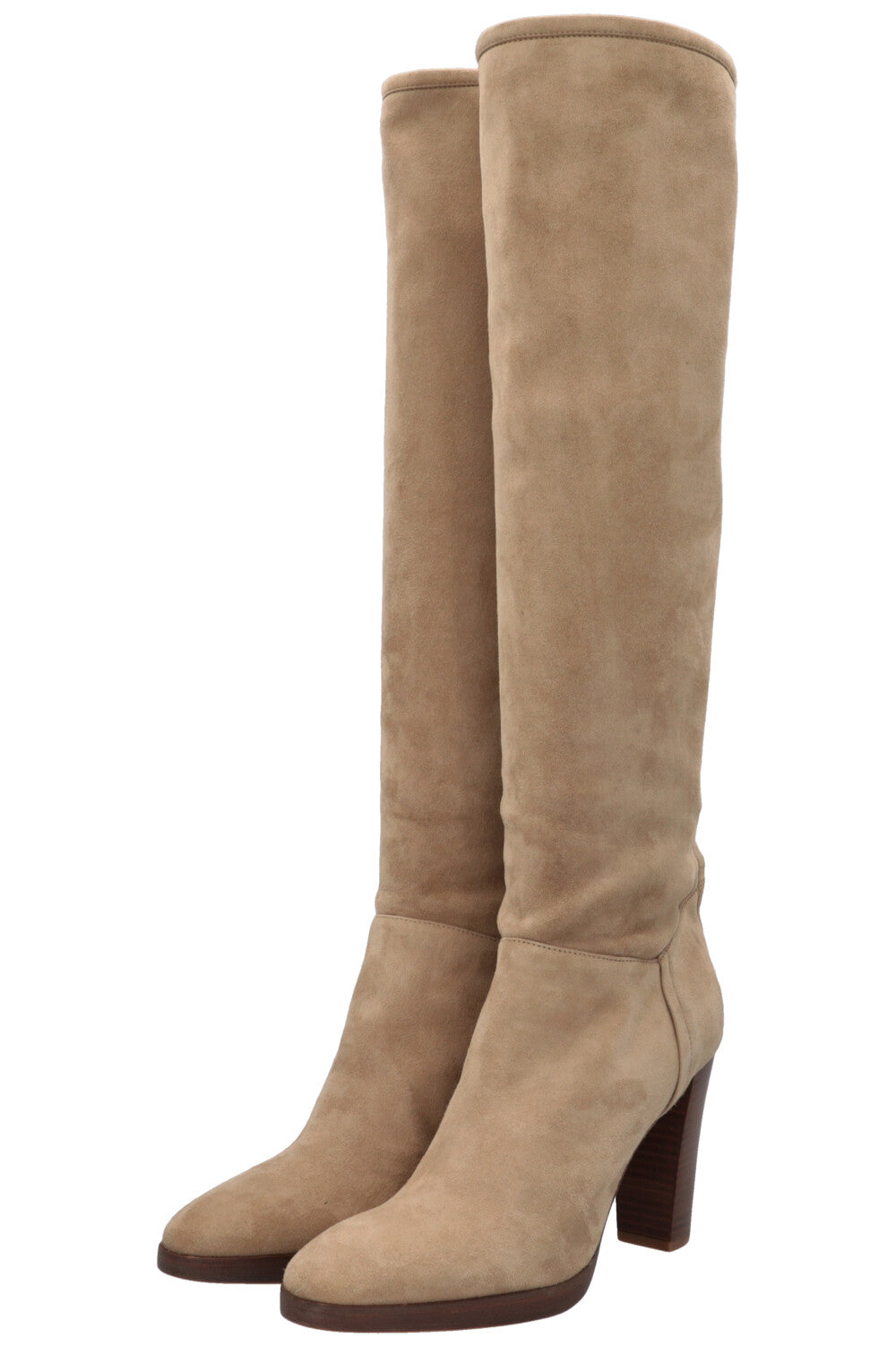 LORO PIANA Zip Boots Suede Beige