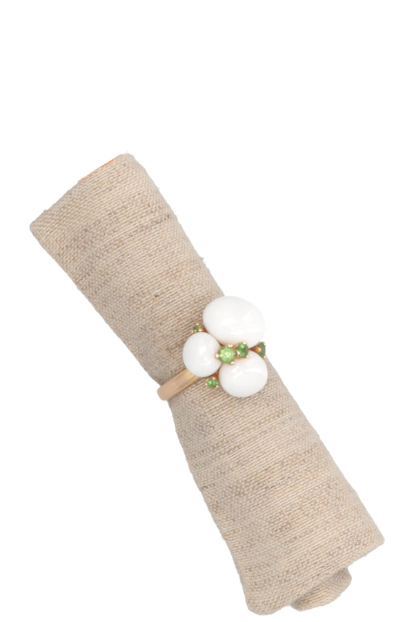 POMELLATO Capri Ring Ceramica Tsavorite 18k Yellow Gold