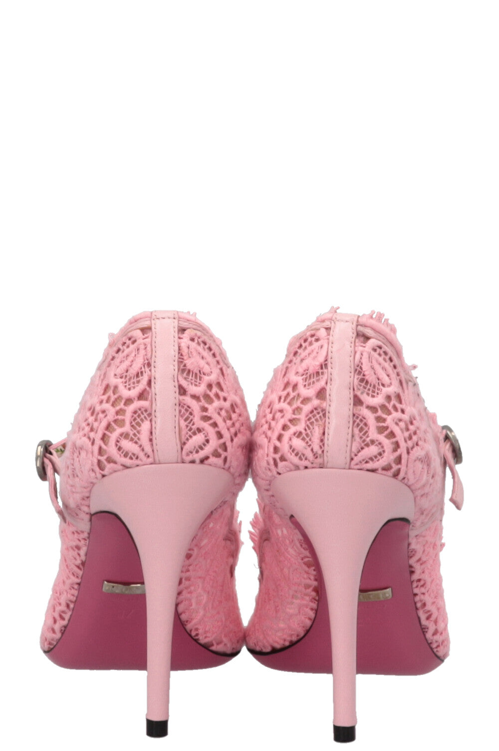 GUCCI Lace Heels Pink
