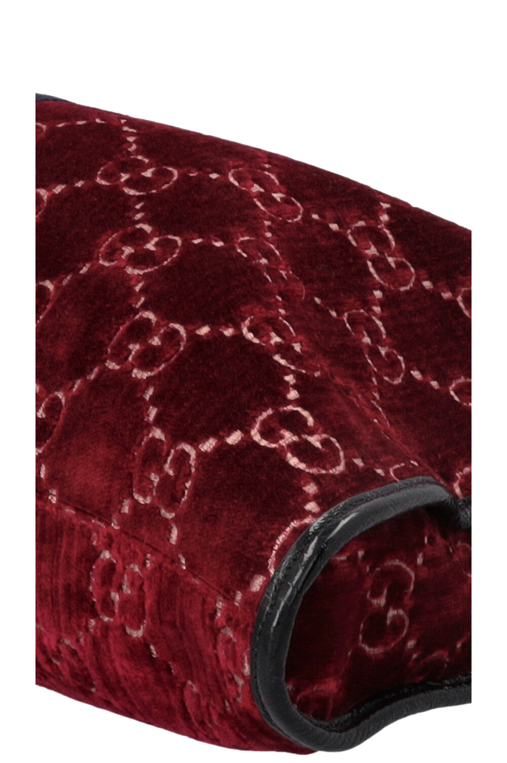 GUCCI Rajah Tote Bag Velvet Red