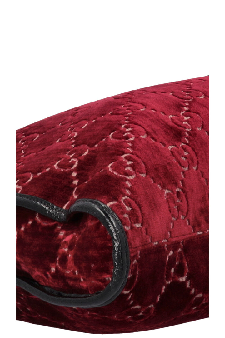 GUCCI Rajah Tote Bag Velvet Red