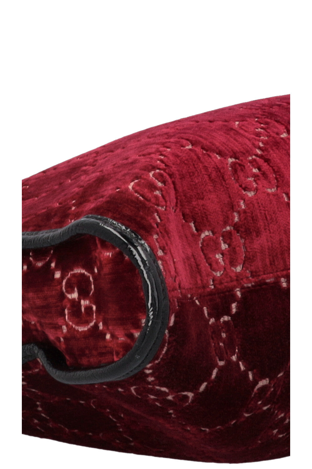 GUCCI Rajah Tote Bag Velvet Red