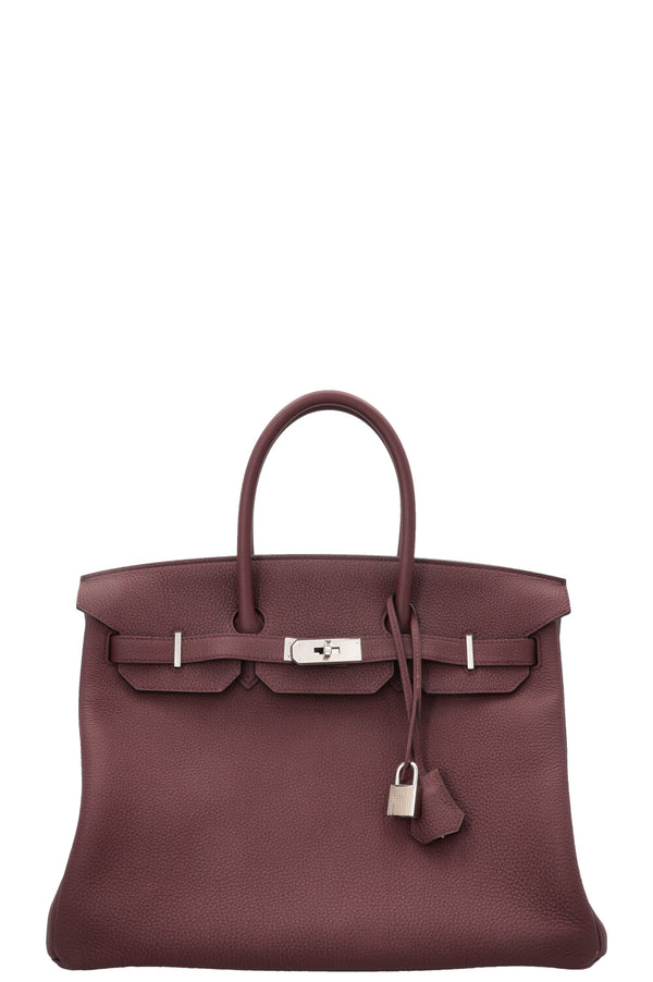 HERMÈS Birkin 35 Retourné Togo Bordeaux