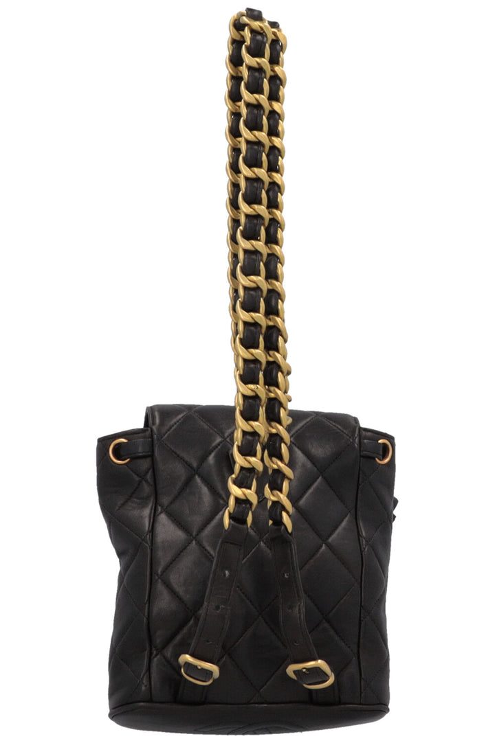 CHANEL Vintage Mini Duma Backpack Black