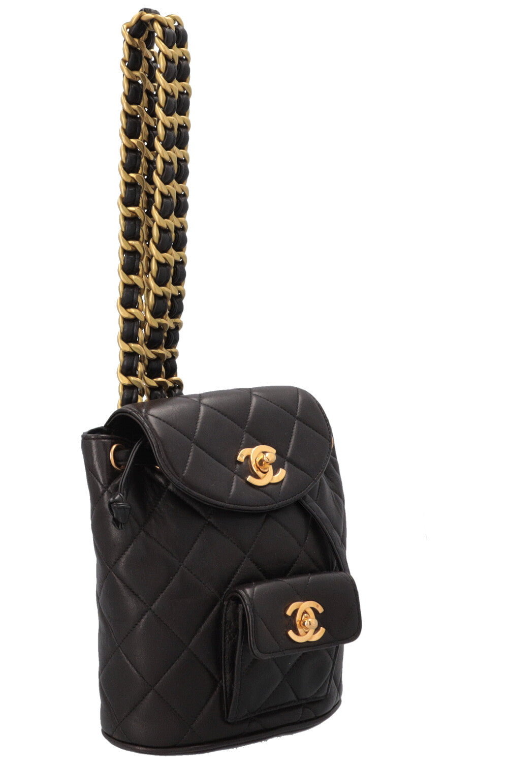 CHANEL Vintage Mini Duma Backpack Black