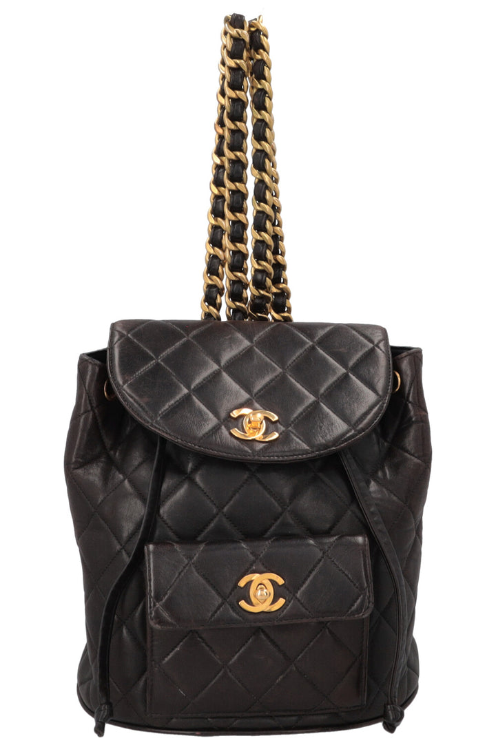 CHANEL Vintage Duma Backpack Black
