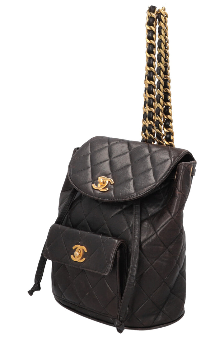 CHANEL Vintage Duma Backpack Black