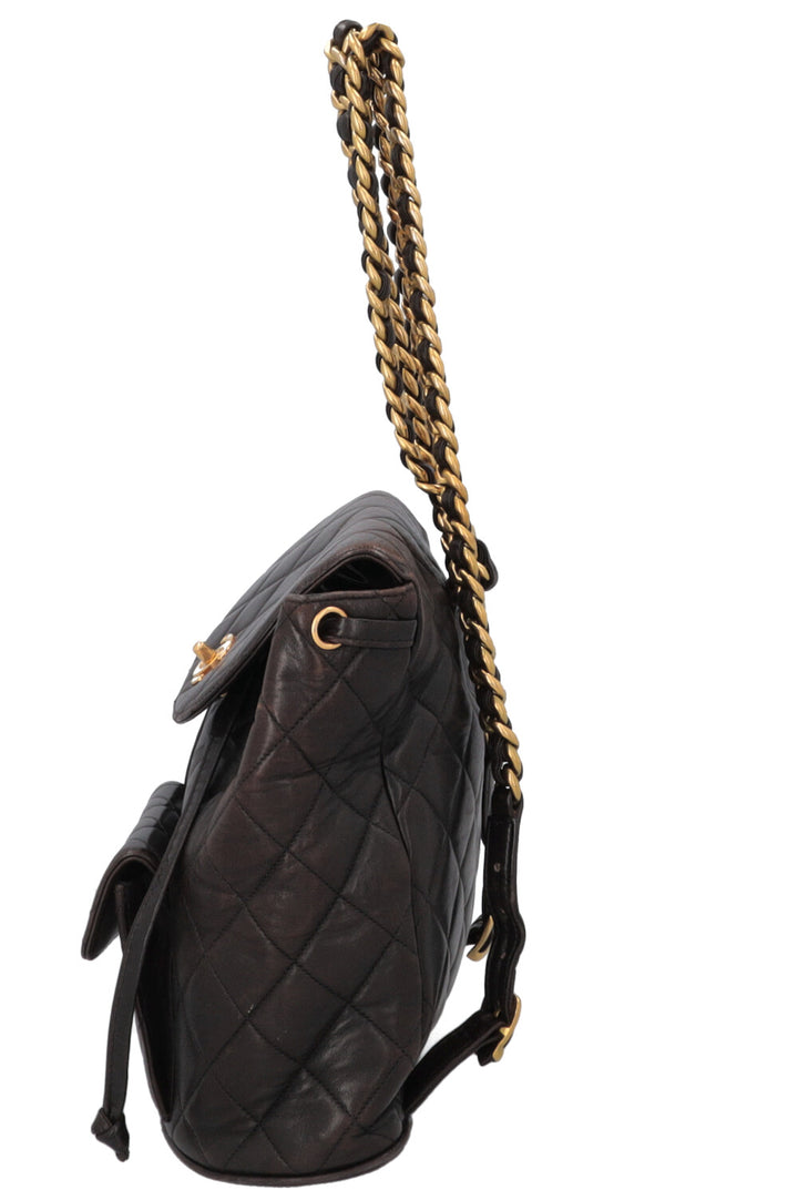 CHANEL Vintage Duma Backpack Black