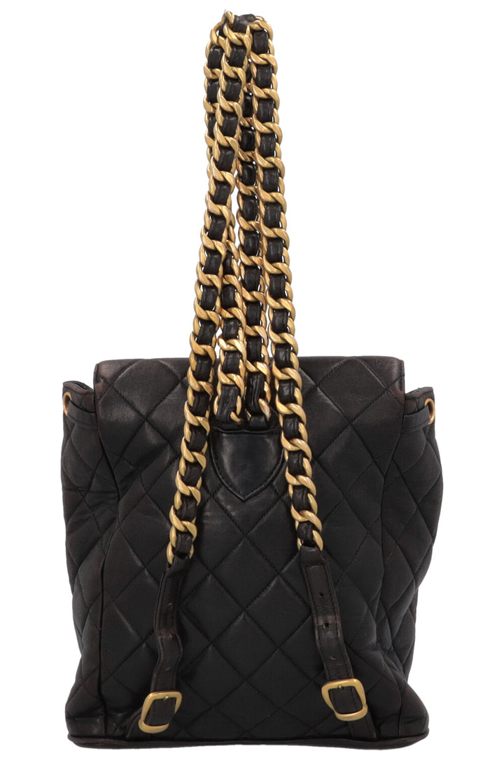 CHANEL Vintage Duma Backpack Black