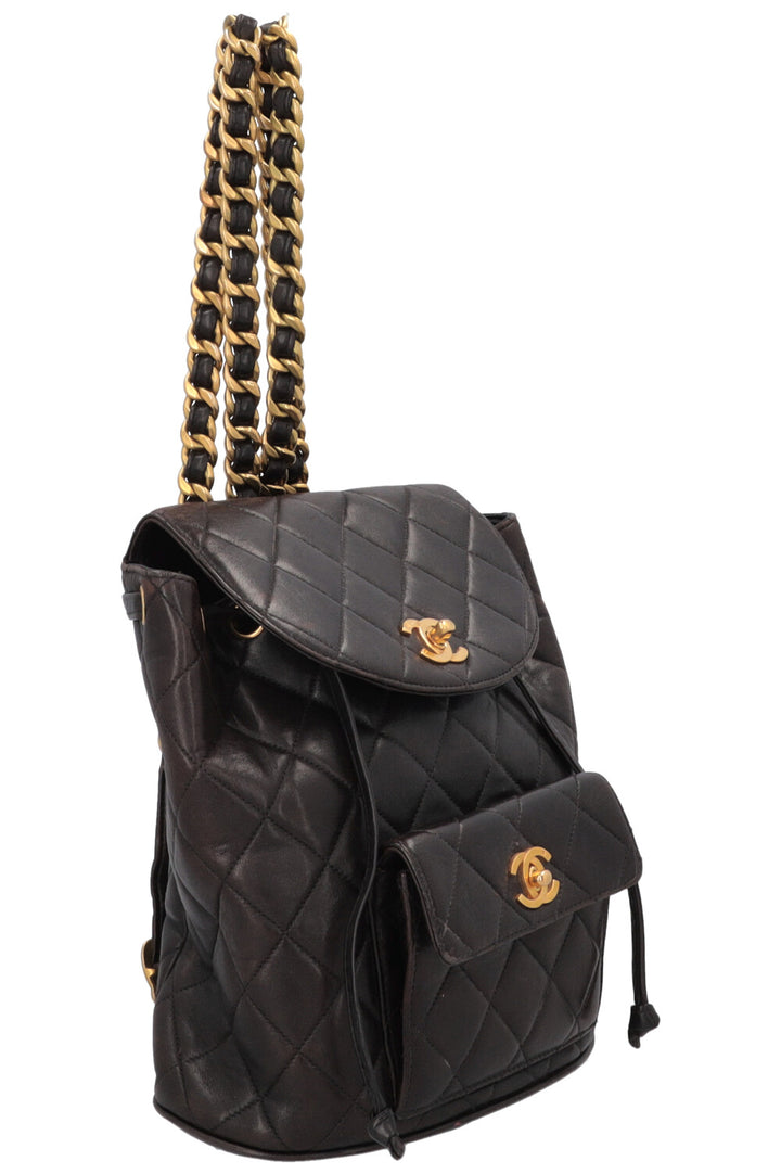 CHANEL Vintage Duma Backpack Black