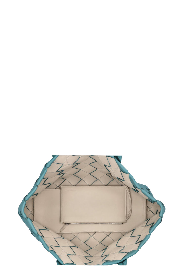 BOTTEGA VENETA Maxi Intreccio Tote Bag Linoleum Plaster