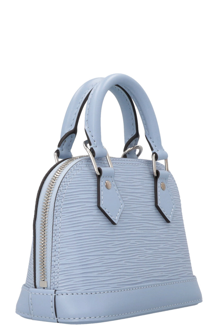 LOUIS VUITTON Alma Nano Epi Light Blue