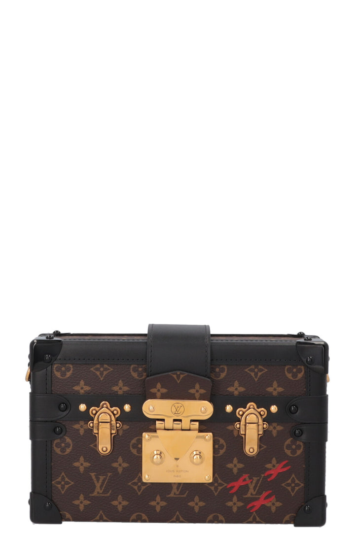 LOUIS VUITTON Petite Malle Trunk MNG Canvas