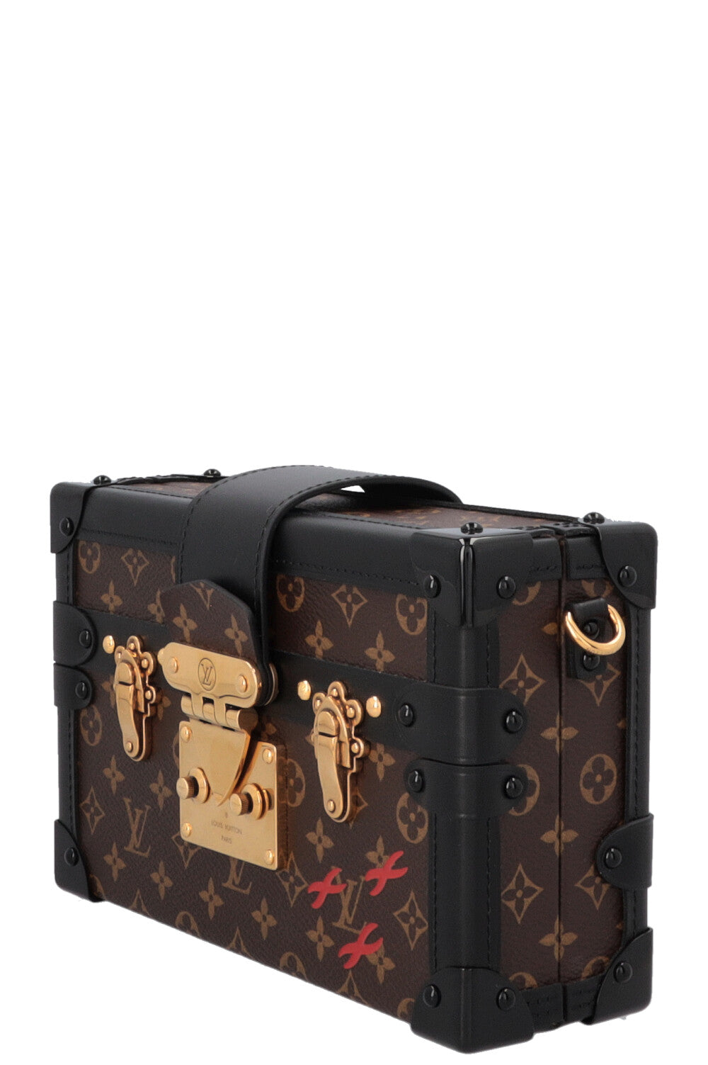 LOUIS VUITTON Petite Malle Trunk MNG Canvas