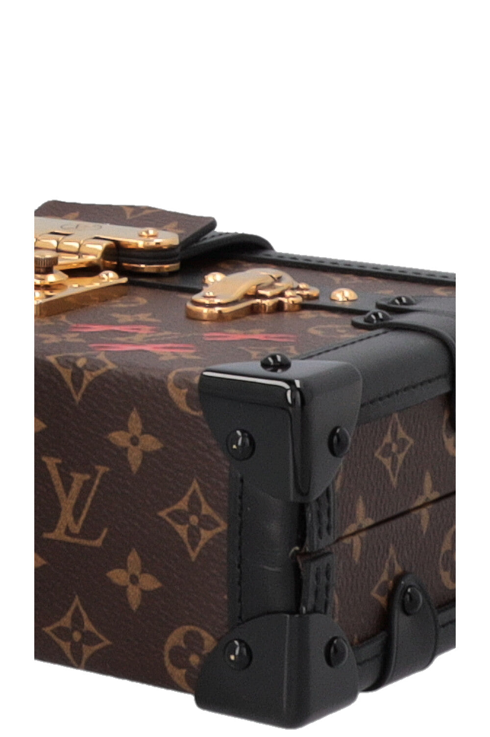 LOUIS VUITTON Petite Malle Trunk MNG Canvas