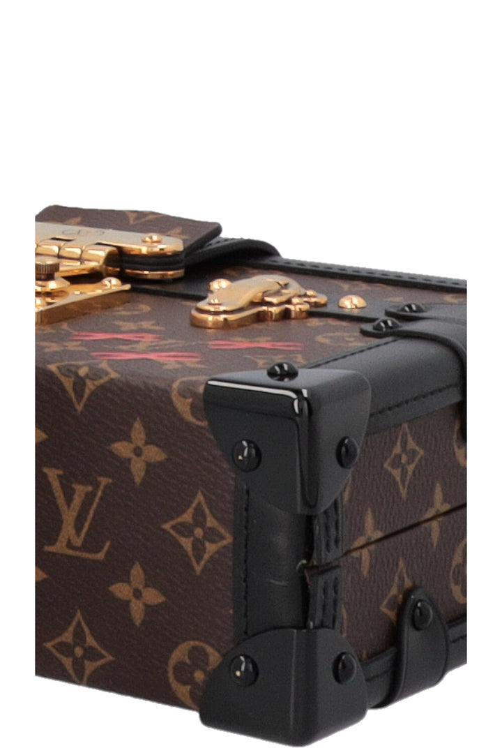 LOUIS VUITTON Petite Malle Trunk MNG Canvas