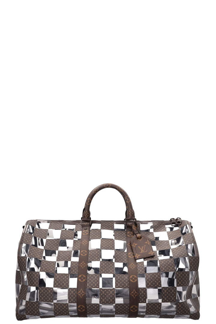 LOUIS VUITTON Chess Keepall 50 Bandouliere