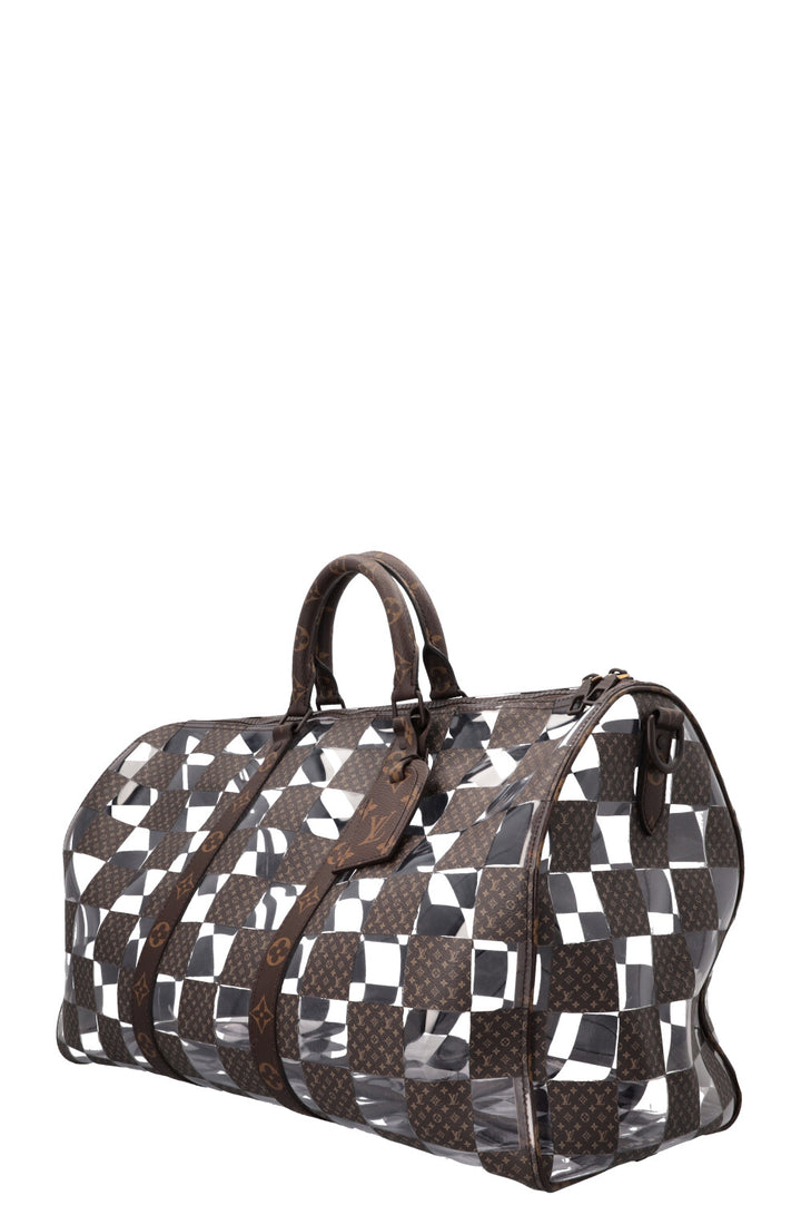LOUIS VUITTON Chess Keepall 50 Bandouliere