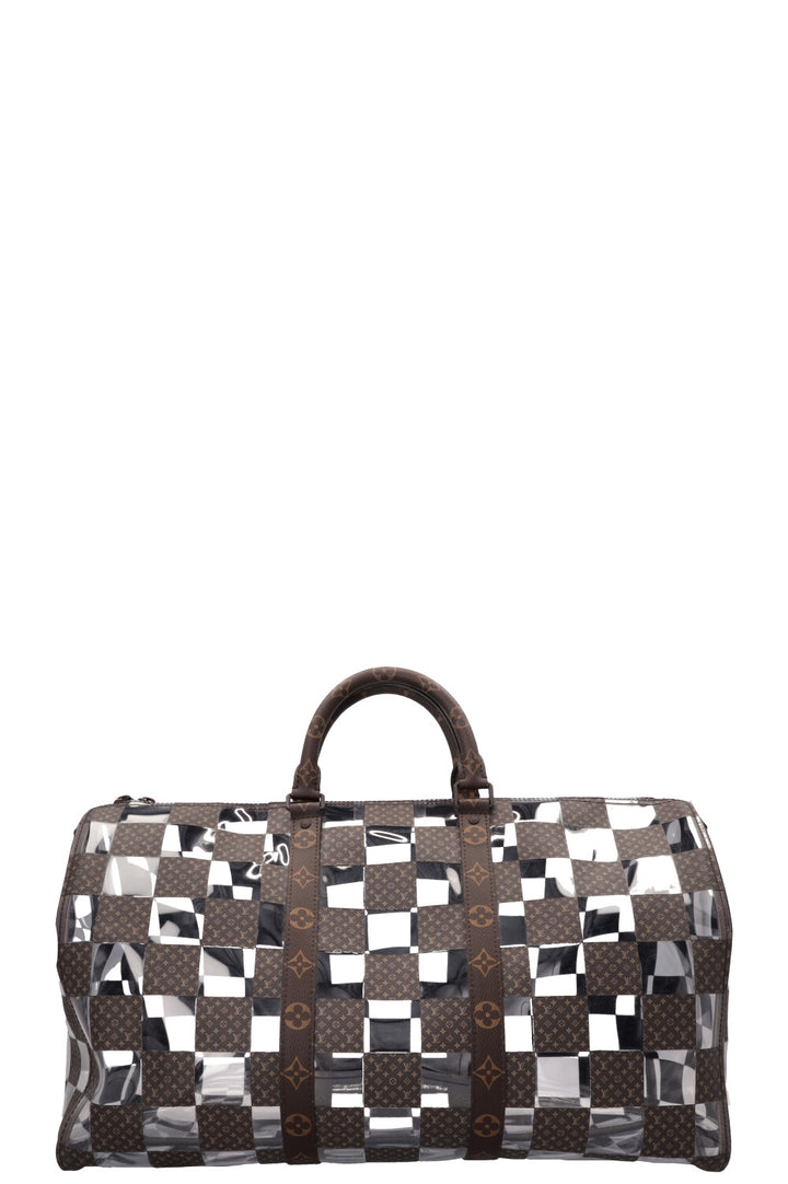 LOUIS VUITTON Chess Keepall 50 Bandouliere