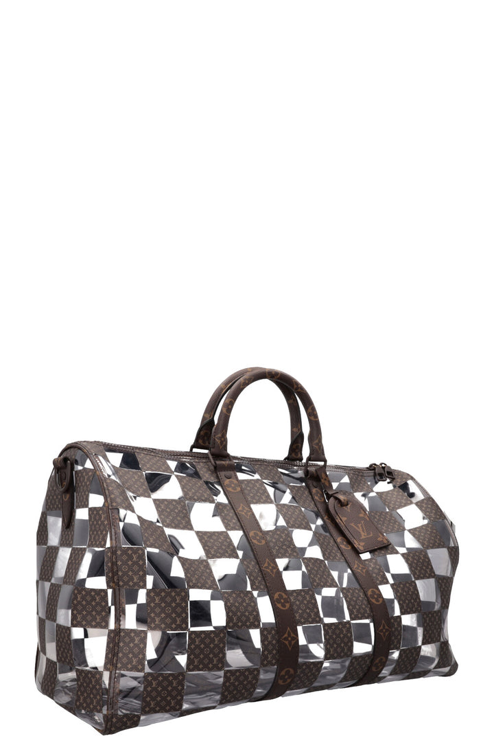 LOUIS VUITTON Chess Keepall 50 Bandouliere