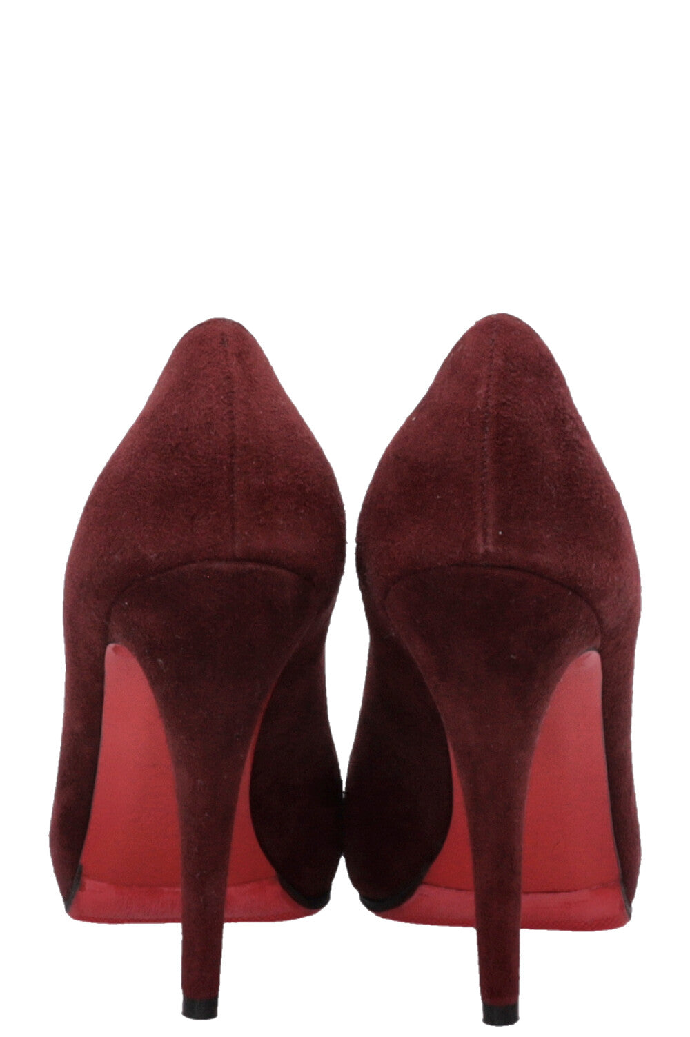 CHRISTIAN LOUBOUTIN Heels Suede Burgundy