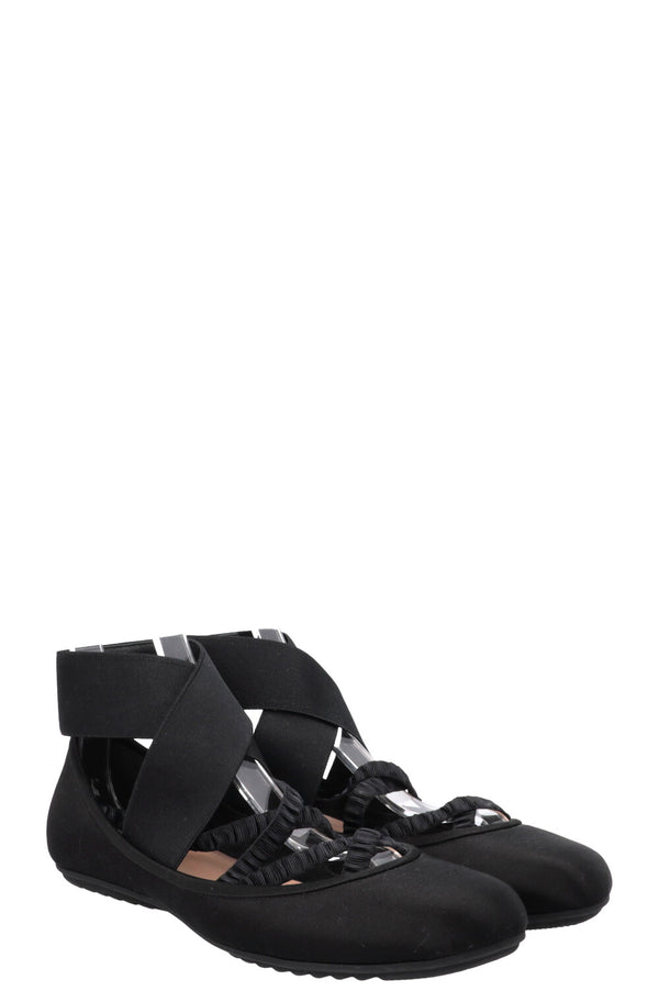 CHRISTIAN DIOR Shade Ballet Flats Satin Black