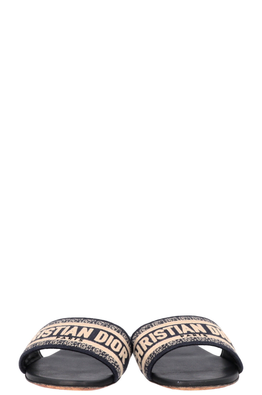 CHRISTIAN DIOR Dway Slides Cotton Navy