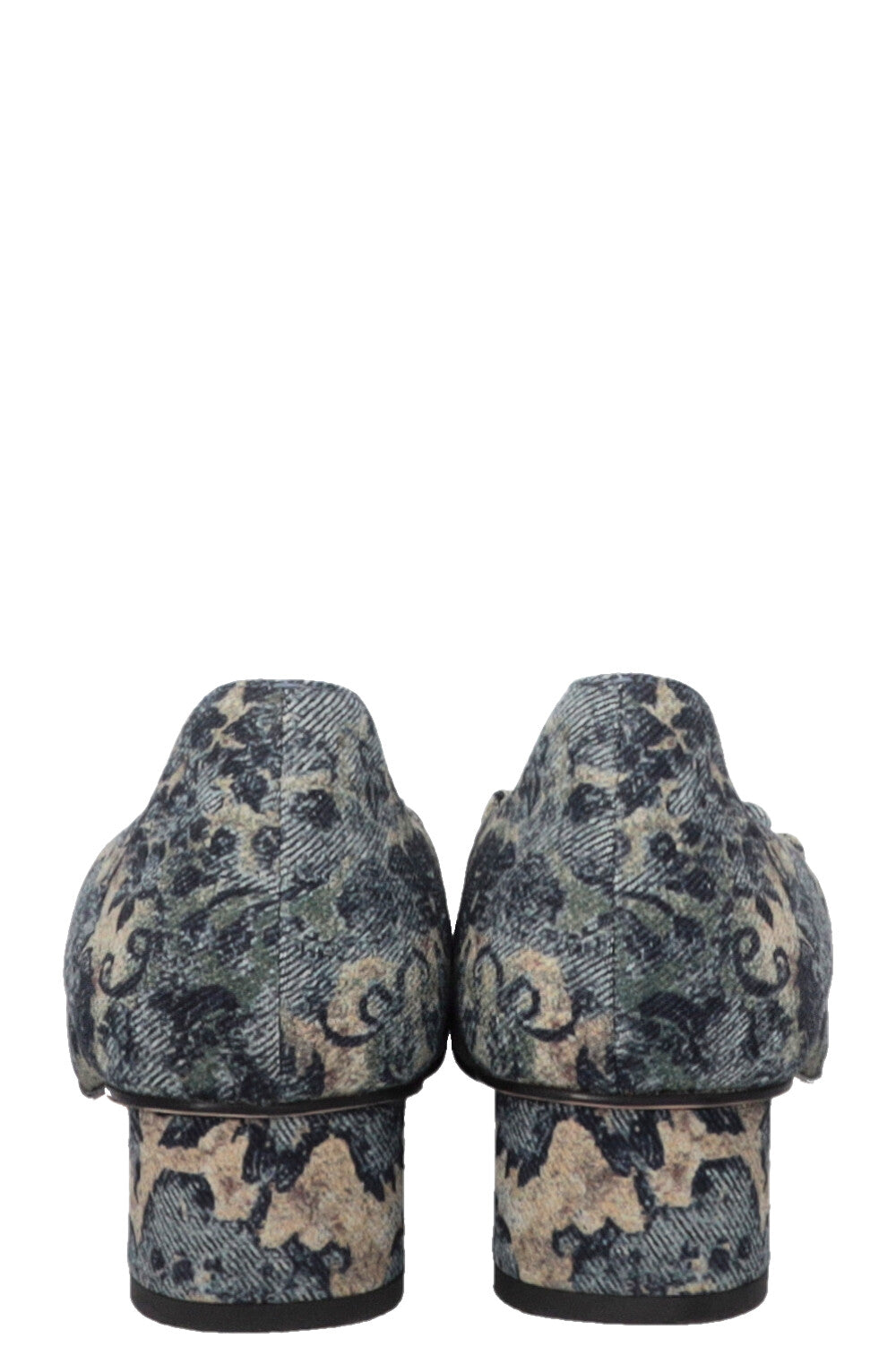 CHRISTIAN DIOR Idylle Bow Heels Blue Beige