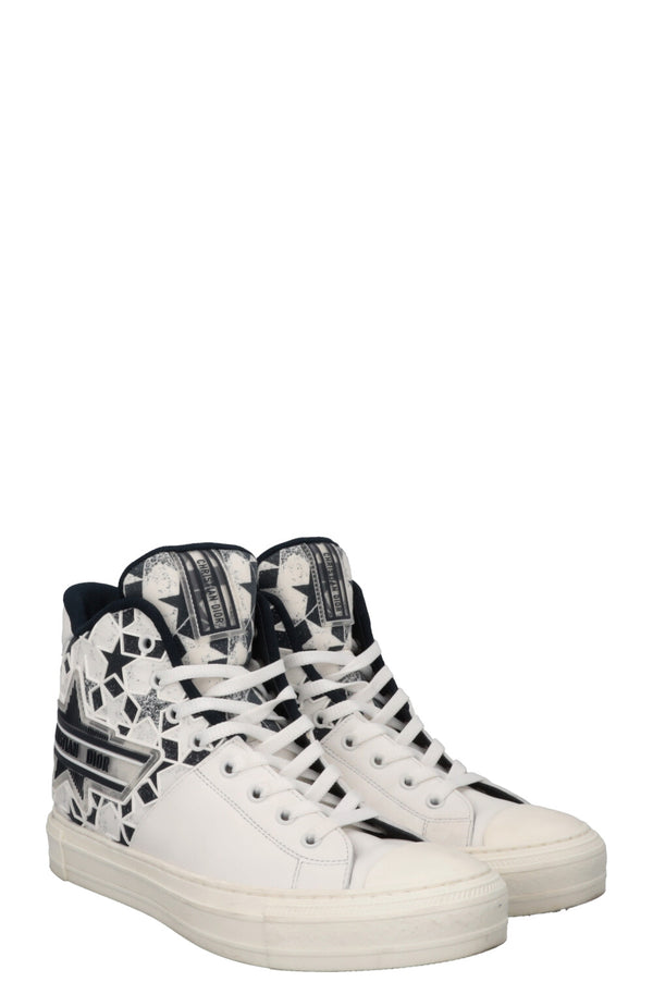 Baskets Star Walk'N'Dior blanches et bleues de Christian Dior