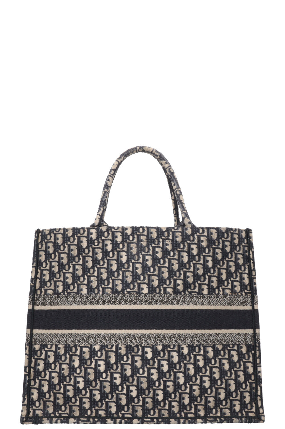CHRISTIAN DIOR Book Tote Oblique Canvas Navy