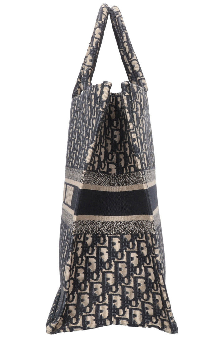 CHRISTIAN DIOR Book Tote Oblique Canvas Navy