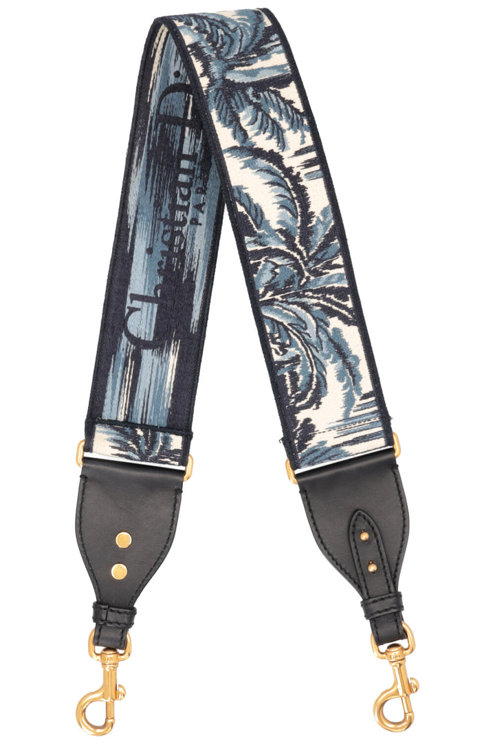 Bandoulière en toile bleue CHRISTIAN DIOR