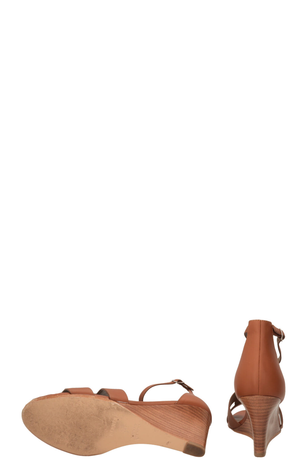HERMÈS Legend Sandals Leather Gold