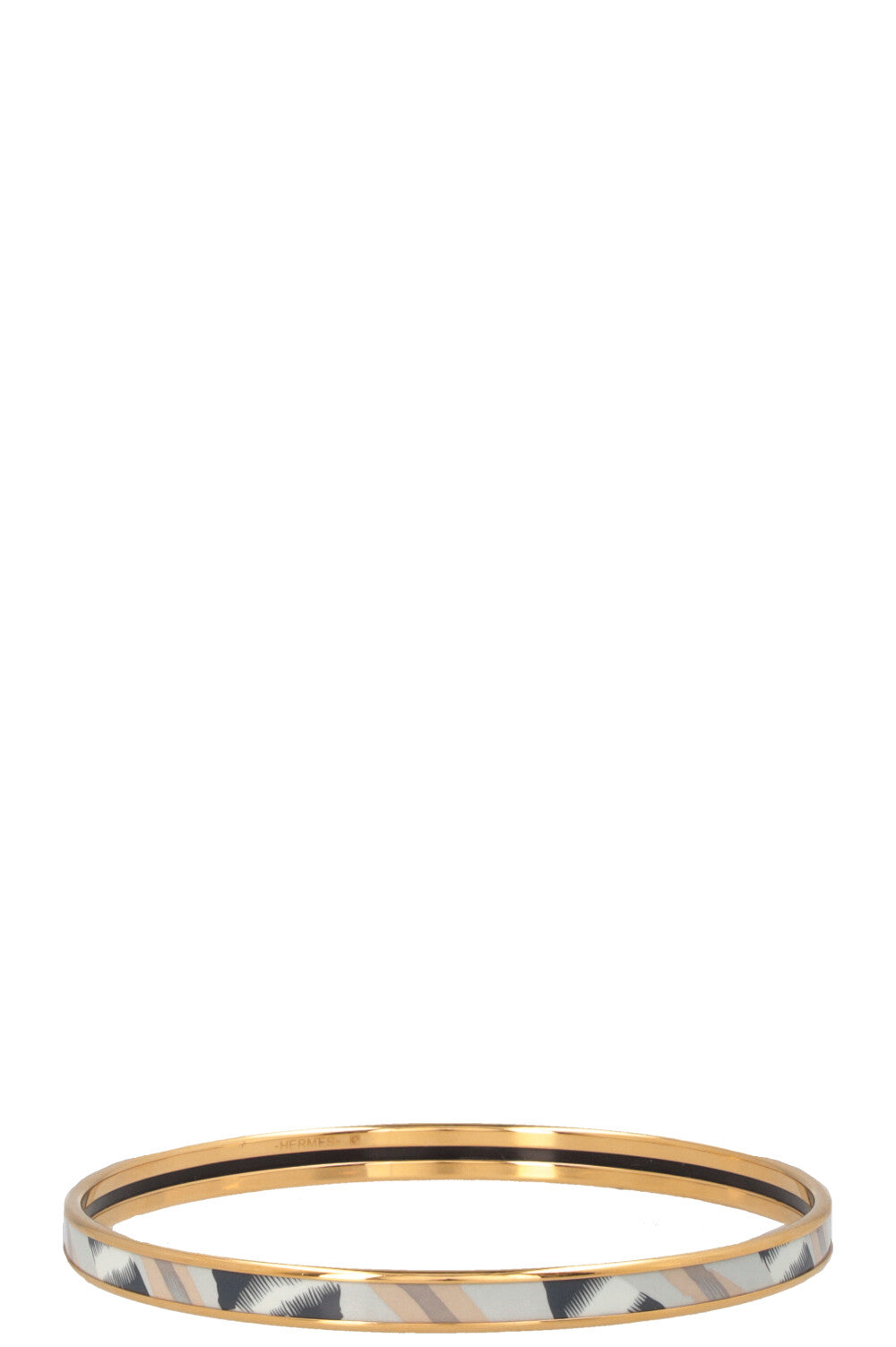 HERMÈS L'Email Imprime Bracelet Gold