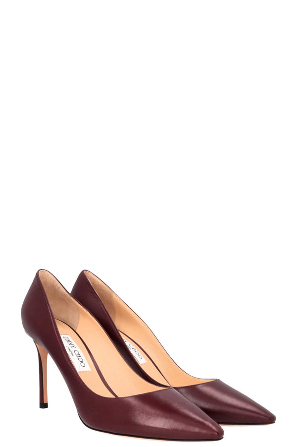 JIMMY CHOO Pumps Leather Burgundy