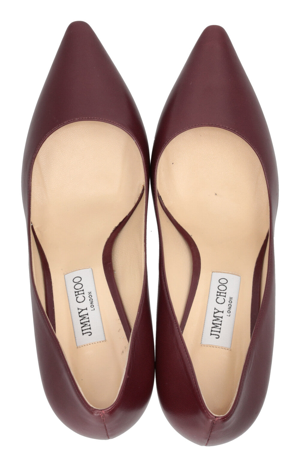 JIMMY CHOO Escarpins Cuir Bordeaux