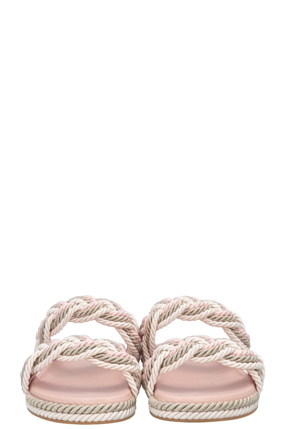 Sandales à cordes VALENTINO Rockstud roses