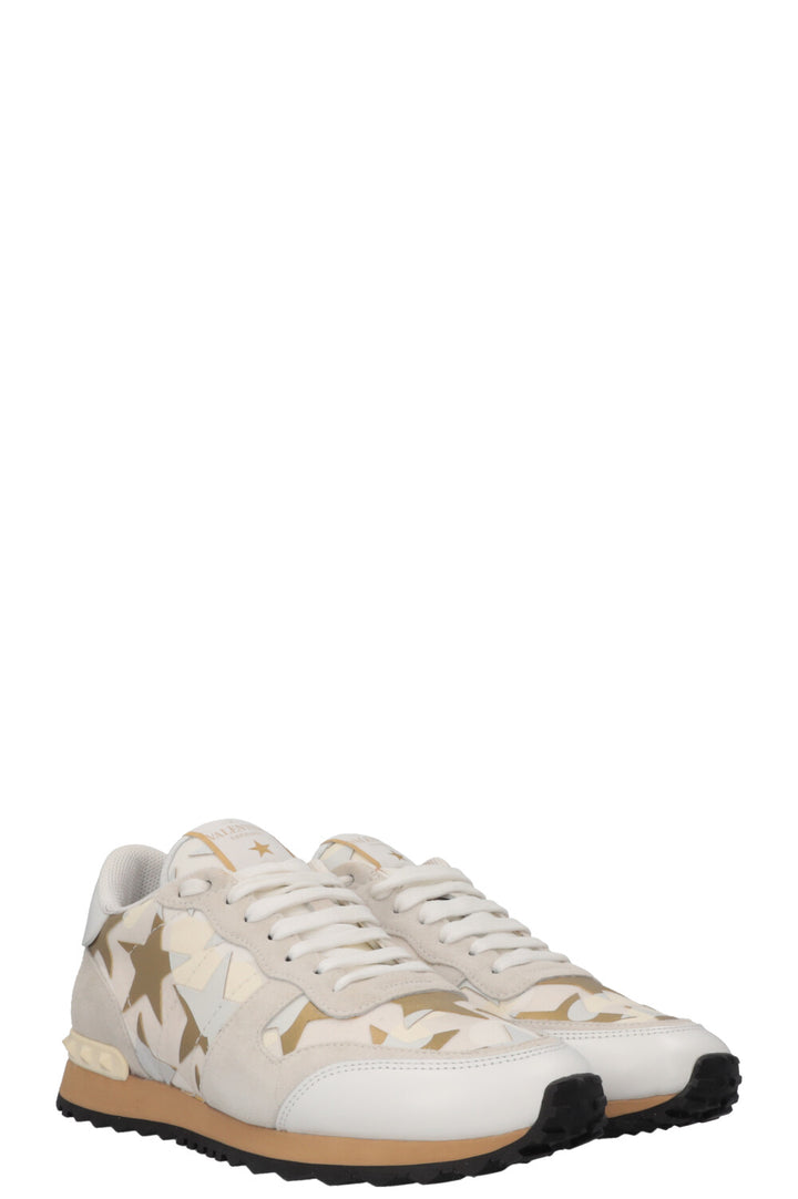 VALENTINO Rockrunner Sneakers Gold White