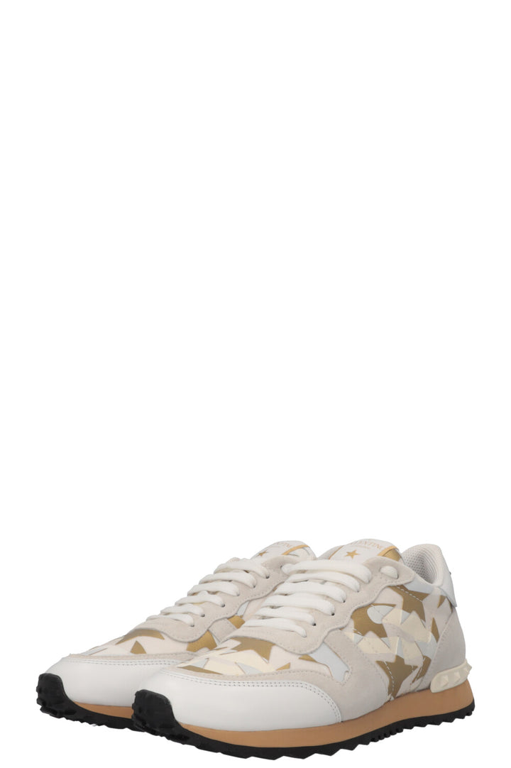VALENTINO Rockrunner Sneakers Gold White