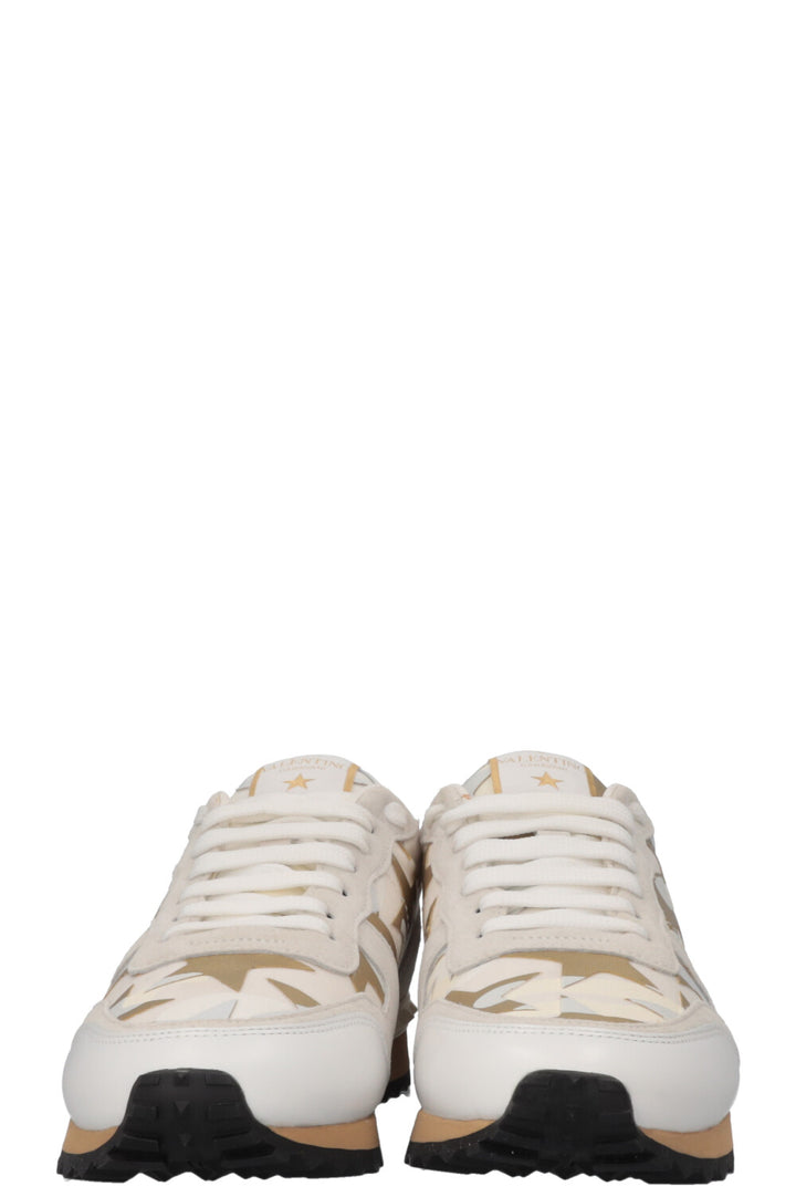 VALENTINO Rockrunner Sneakers Gold White