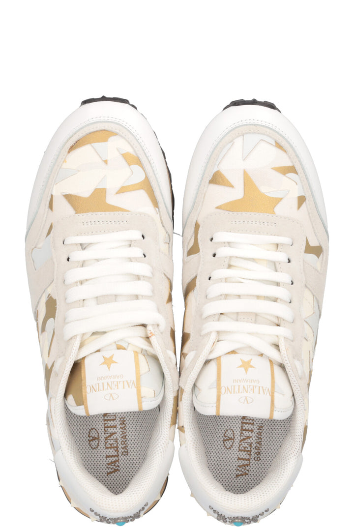 VALENTINO Rockrunner Sneakers Gold White