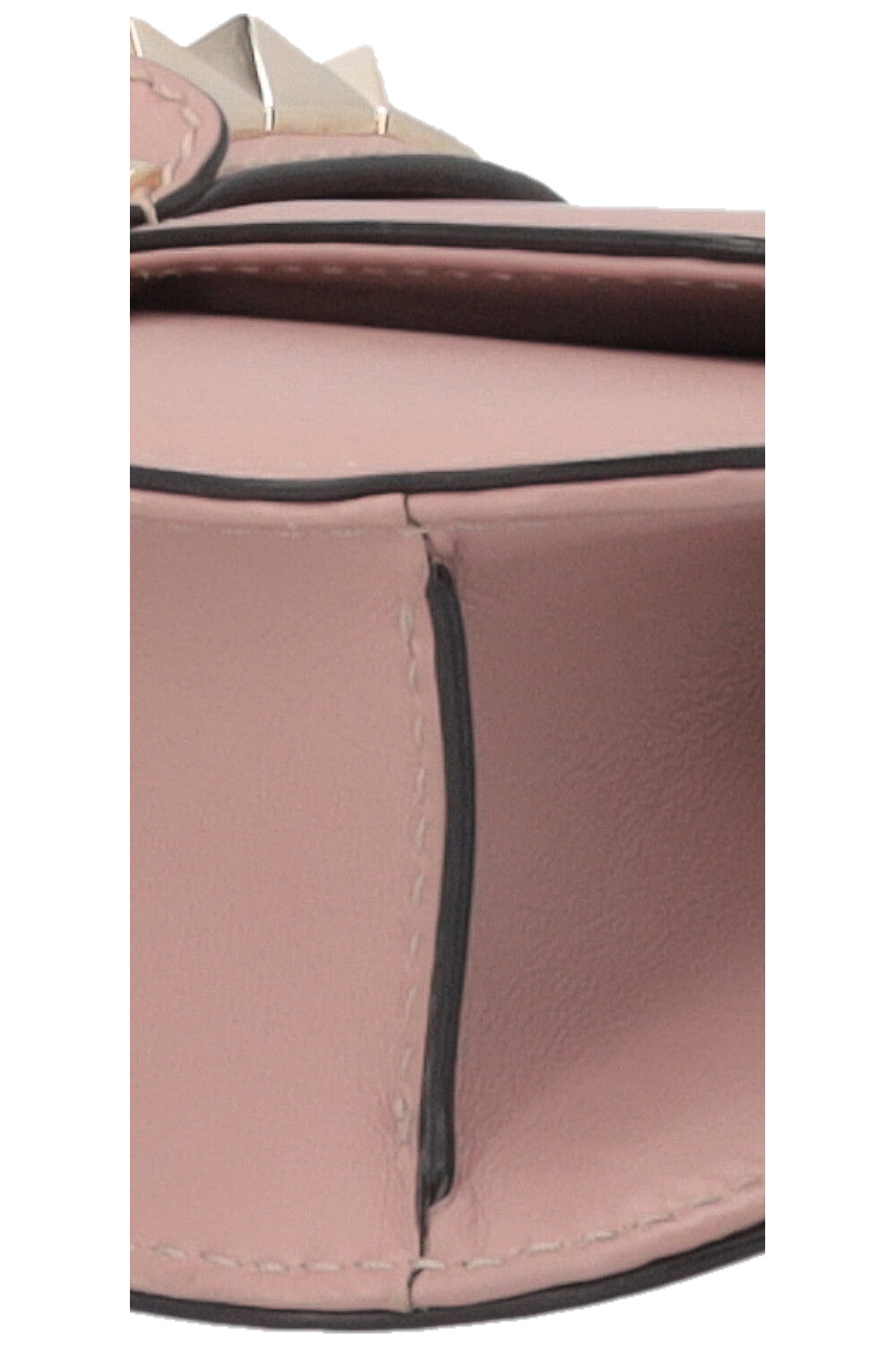 VALENTINO Glam Lock Bag Small Leather Blush Pink