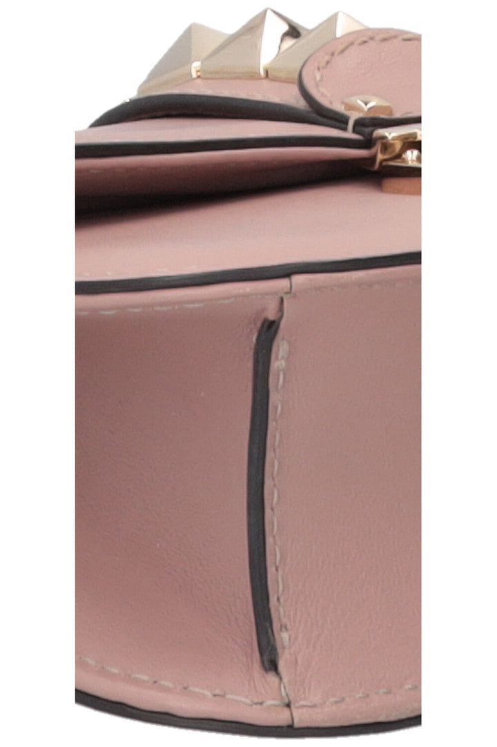 VALENTINO Glam Lock Bag Small Leather Blush Pink