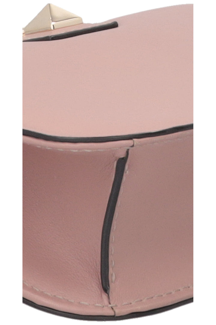 VALENTINO Glam Lock Bag Small Leather Blush Pink